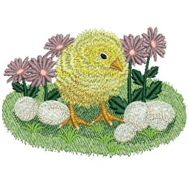 Matriz de bordado Pintinho 001