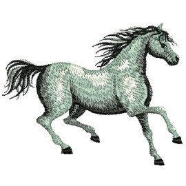 Matriz de bordado Cavalo detalhado 08