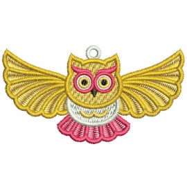 Matriz de bordado Coruja 02
