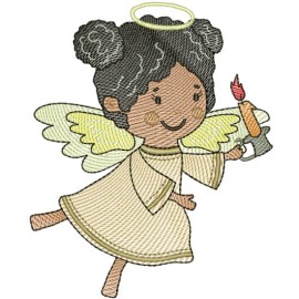 Matriz de bordado Anjinha 002