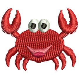 Matriz de bordado Caranguejo Miniatura