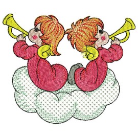 Matriz de bordado Anjinhos 010