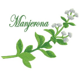 Matriz de bordado Manjerona