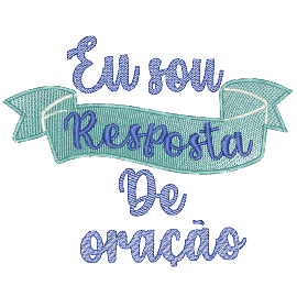 Matriz de bordado Frase Religiosa Ora��o