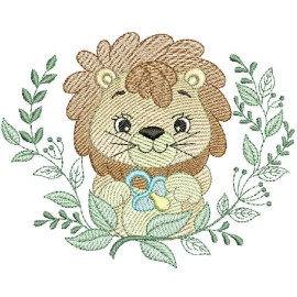 Matriz de bordado Leo Raminho