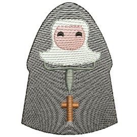 Matriz de bordado Freira