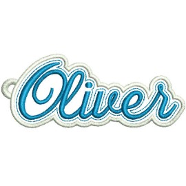 Matriz de bordado Chaveiro Oliver