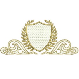 Matriz de bordado Moldura Bras�o