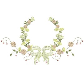 Matriz de bordado Raminho com La�o