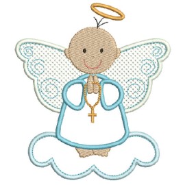 Matriz de bordado Anjo Aplique