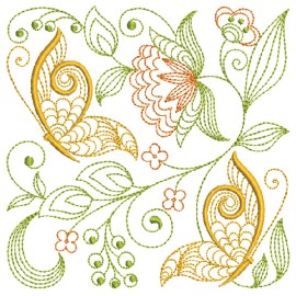 Matriz de bordado Borboletas Rippled 022