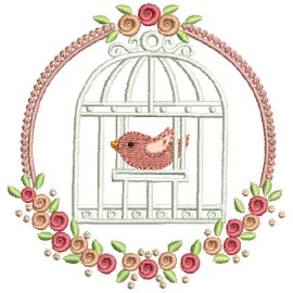 Matriz de bordado Pssaro