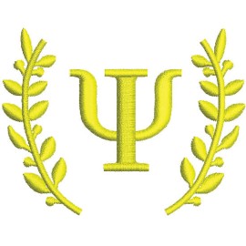 Matriz de bordado Psicologia S�mbolo e Ramos