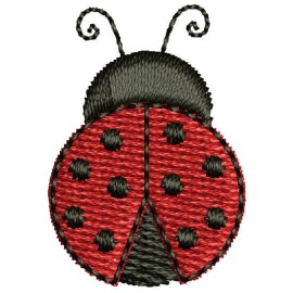 Matriz de bordado Joaninha Miniatura