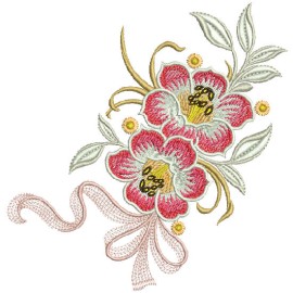 Matriz de bordado Flores 011