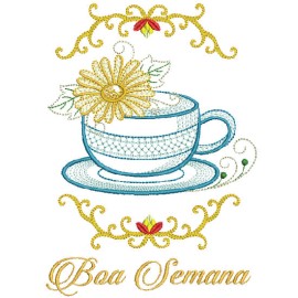 Matriz de bordado X�cara Semaninha