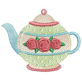 Matriz de bordado Bule de Ch