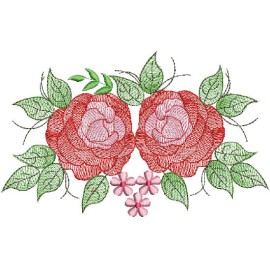 Matriz de bordado Rosas