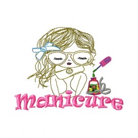 Matriz de bordado Profiss�o Manicure