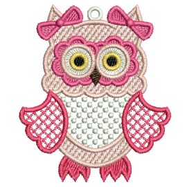 Matriz de bordado Coruja 010