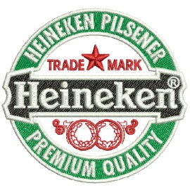 Matriz de bordado Heineken Logomarca