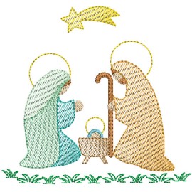 Matriz de bordado Nascimento de Jesus