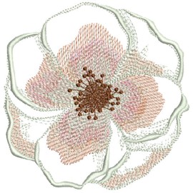 Matriz de bordado Flor 007