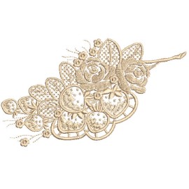 Matriz de bordado Morangos Richelieu