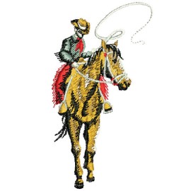 Matriz de bordado Cavalo detalhado 011