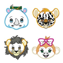 Matrizes de bordado Animais Aplique